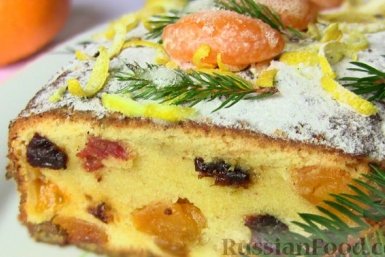 Рождественский кекс с мандаринами russianfood.com