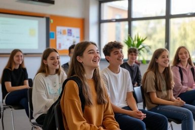 Молодежь Сгенерировано нейросетью Сбера Kandinsky (18+)