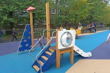 Детская площадка Вячеслав Бадмаев, ИА UlanMedia