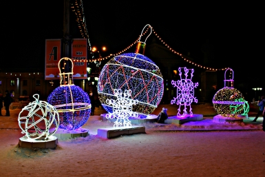 Ангарск. Иллюминации Екатерина Калмыкова, ИА IrkutskMedia