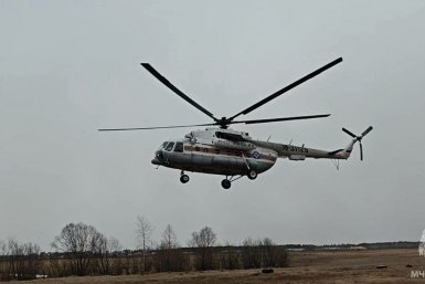 Вертолет Ми-8 ГУ МЧС России по Приангарью
