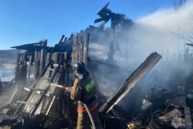 Пожар МЧС Забайкалья