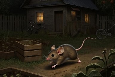 1 специю в мешочек - и по углам: мыши ордой выбегают из дома Создано с помощью ИИ