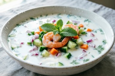 Не окрошка, а кулинарный шедевр: один экзотический компонент — и от диетической похлебки не оторваться