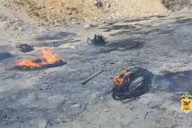 Обжиг кабеля УМВД Забайкалья
