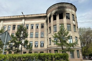 Здание Иргиредмета после пожара Юлия Ушакова, ИА IrkutskMedia