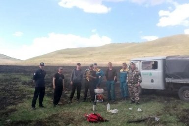 Пожар Минлес Забайкалья