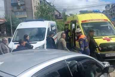ДТП возле рынка пресс-службы Минлеса Забайкалья