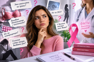 "Грехи, бюстгальтер не тот, контрацепция и слёзы": врачи назвали 10 мифов о раке груди