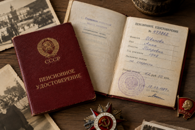 Нашли старое пенсионное удостоверение СССР Сгенерировано ИИ