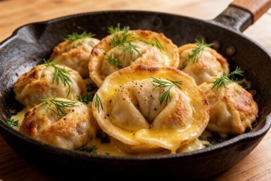 Простые пельмени больше не готовлю: Бросаю на сковороду, получаю невероятную вкуснятину