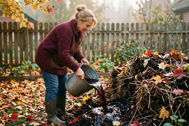 Как улучшить компост в ноябре: подкормка "земляными сливками" — к весне созревает рассыпчатое удобрение
