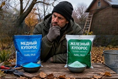 Что выбрать для сада в ноябре — медный или железный купорос: ошибка в выборе погубит урожай