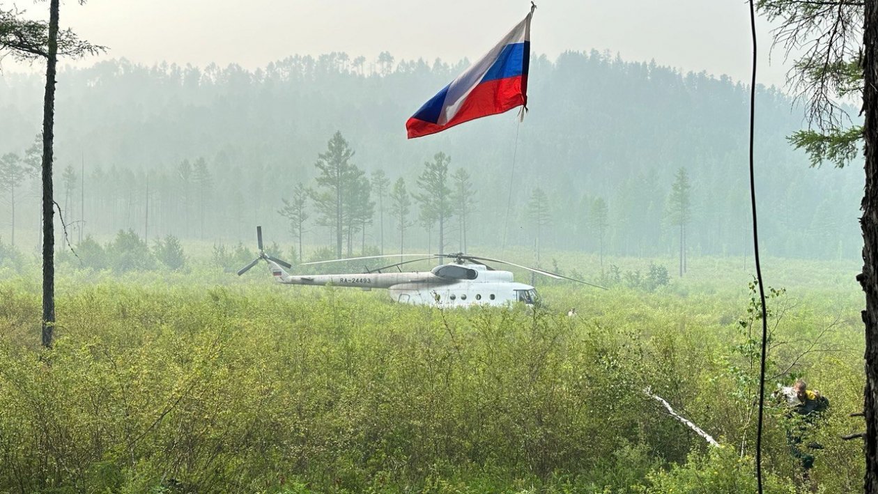Лагерь лесных пожарных Забайкалья