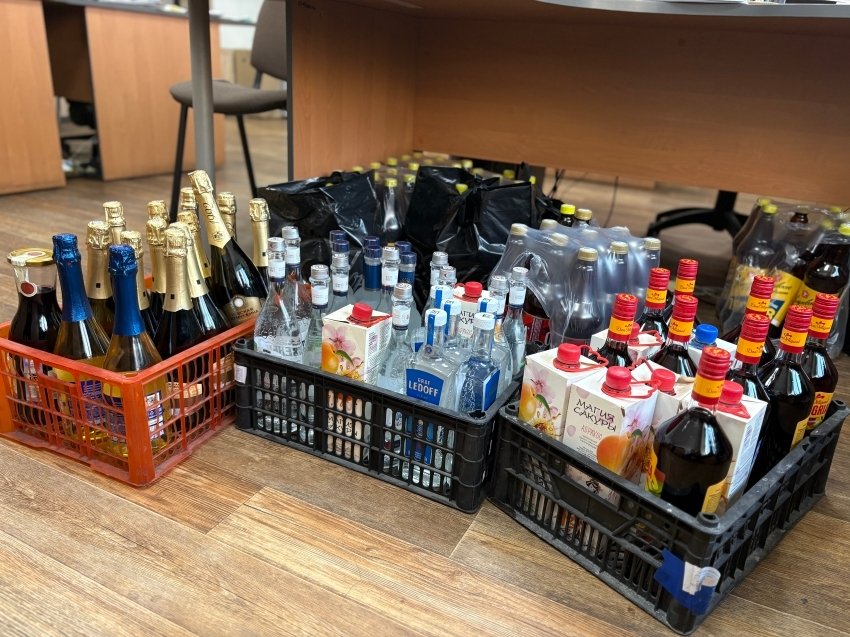 Изъятый алкоголь пресс-службы РСТ Забайкальского края