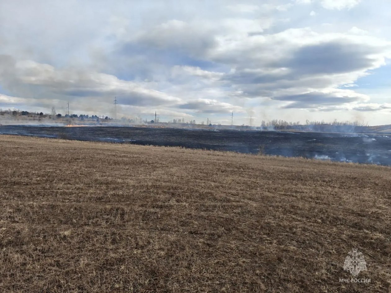 Пожар ГУ МЧС по Забайкалью