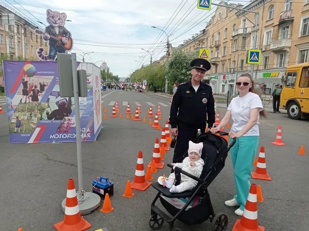 Детский автогородок для обучения ПДД открыли в Чите на Дне города Госавтоинспекция Забайкалья