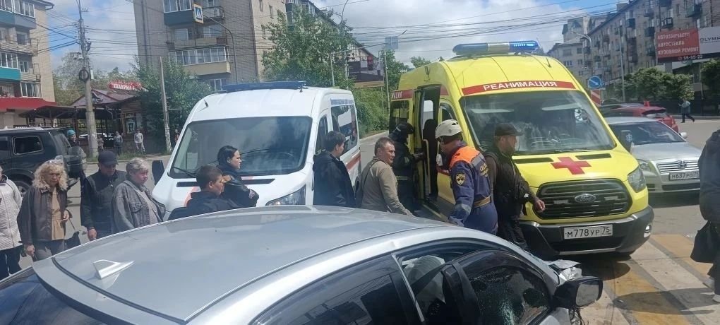 ДТП возле рынка пресс-службы Минлеса Забайкалья