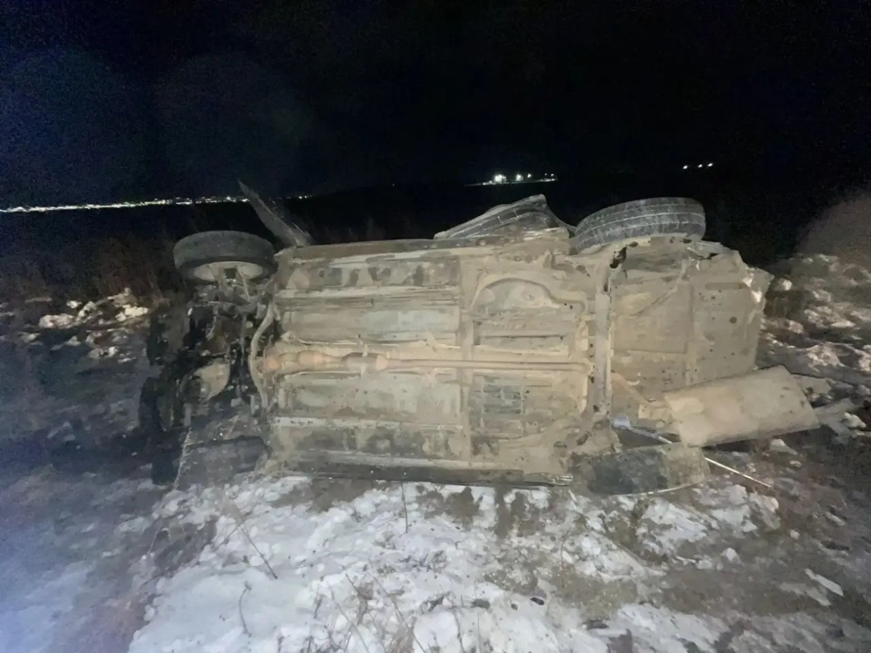 Пассажир Toyota Wish погиб при опрокидывании машины в Чите