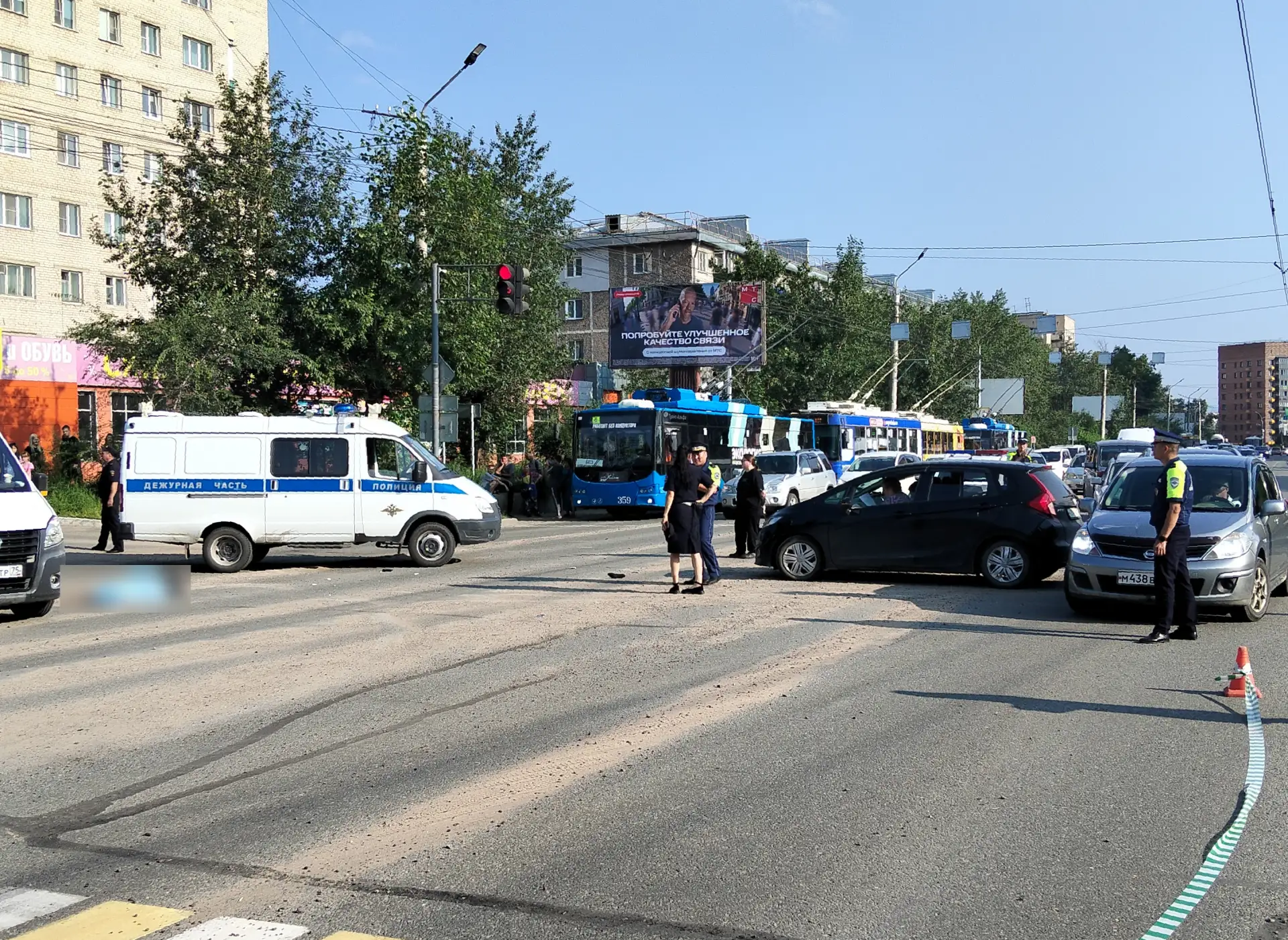 Место ДТП пресс-службы прокуратуры Забайкалья