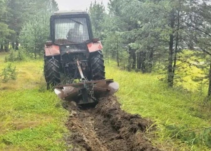 Прокладывание минеральной полосы Минприроды Забайкалья