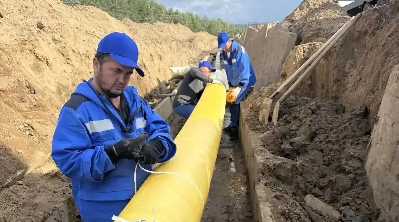 Прокладка трубы канал правительства Забайкалья в МАХ (12+)