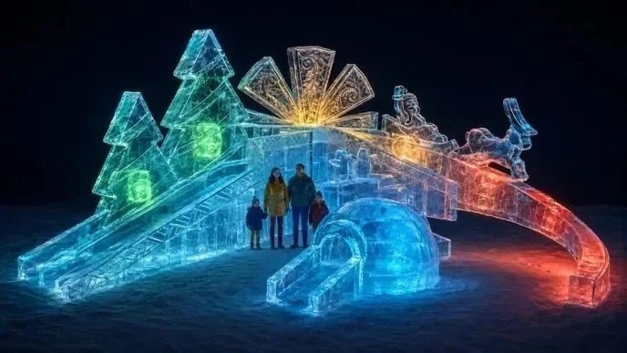 Ледовый городок в Чите к Новому 2027 году канал мэра Читы Инны Щегловой в МАХ (12+)